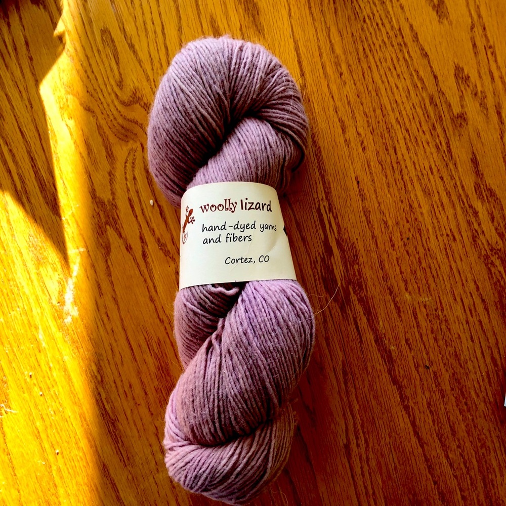 ~325 yards hand dyed, 100% wool, single ply yarn
